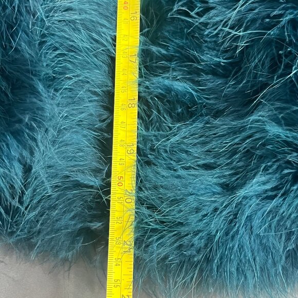 Yumi Kim Away We Go Jacket Womens Size XS Fur Feather Cropped Event Holiday Ink - Picture 6 of 8